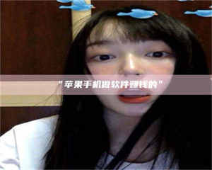 蚌埠“苹果手机做软件赚钱的” 第1张