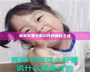 蚌埠探索苹果手机软件的赚钱之道 第1张